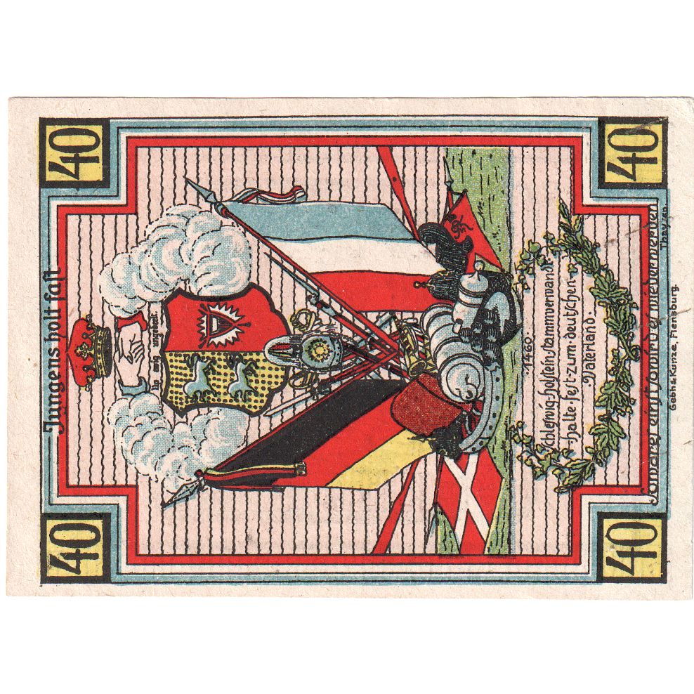 Duitsland, Stedesand, 40 Pfennig, 1920-10-10, SPL