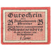 Germania, Schwarzenberg, 25 Pfennig, 1920-12-31, SPL-