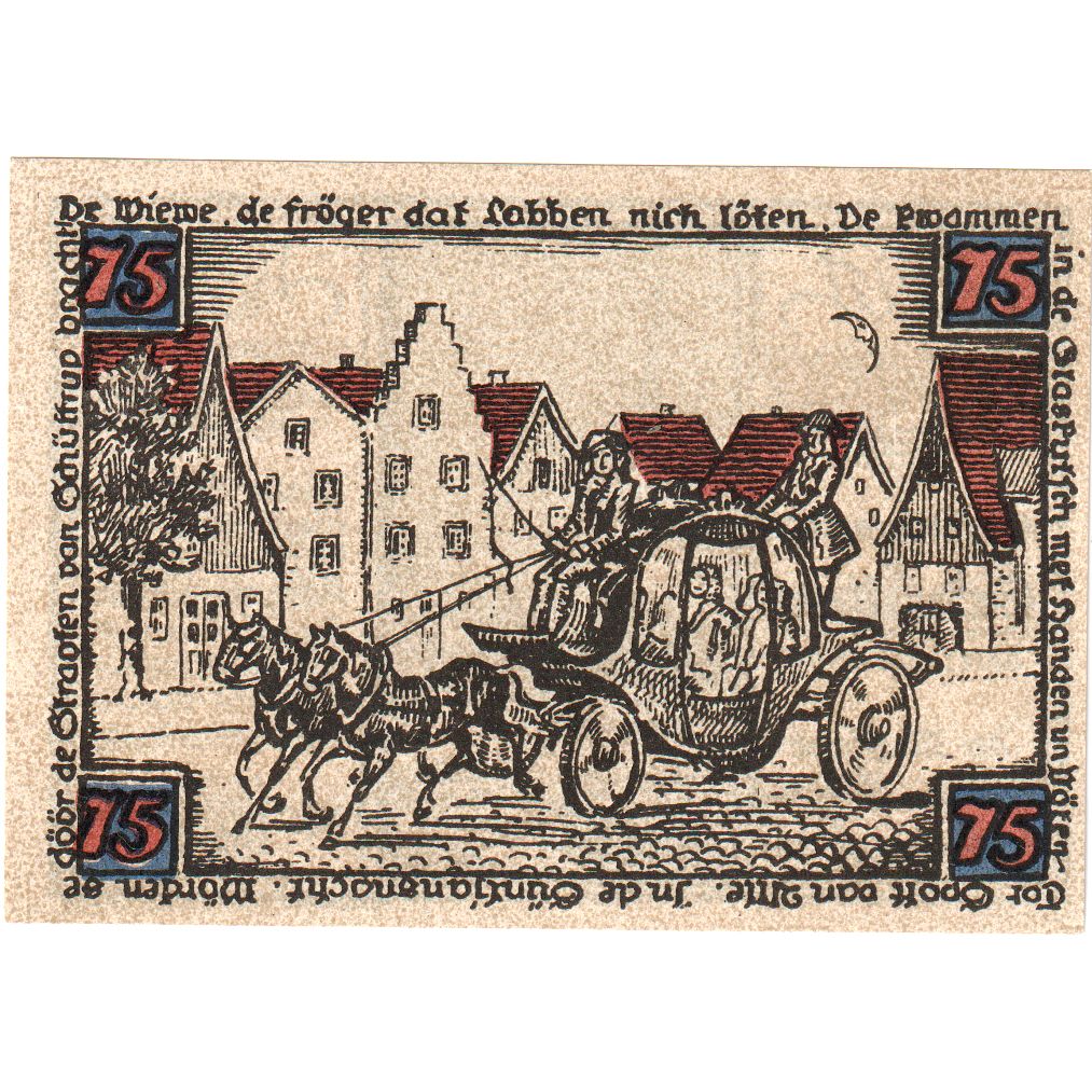 Niemcy, Schuttorf, 75 Pfennig, 1921-11-01, UNC(63)