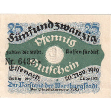 Duitsland, Eisenach, 25 Pfennig, 1919-11-20, SPL