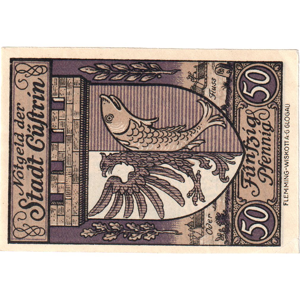 Duitsland, Cüstrin, 50 Pfennig, 1921-02-01, SUP