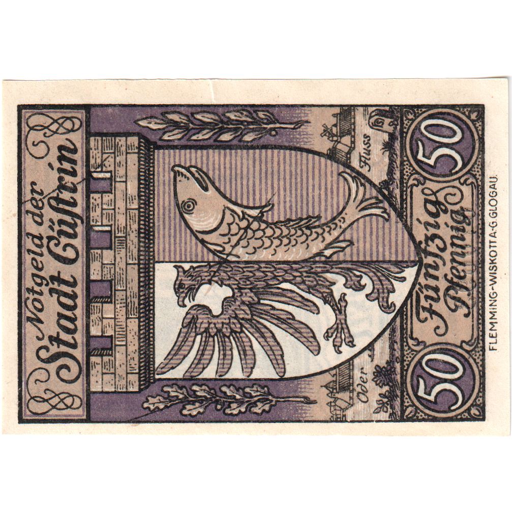 Duitsland, Cüstrin, 50 Pfennig, 1921-02-01, SPL