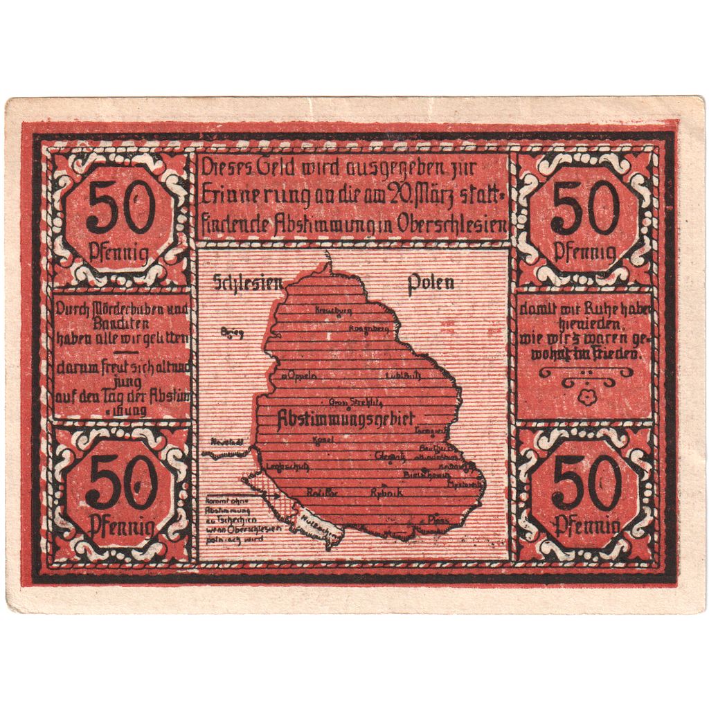 Germania, Bielschowitz, 50 Pfennig, 1920-06-30, BB+