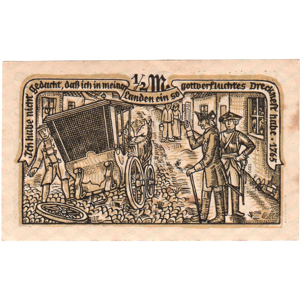 Duitsland, Strausberg, 1/2 Mark, 1921-09-01, SUP