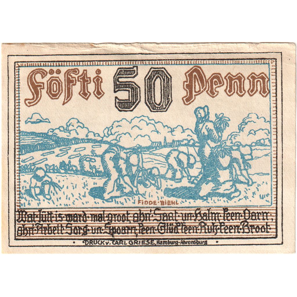 Germania, Stormarn, 50 Pfennig, BB