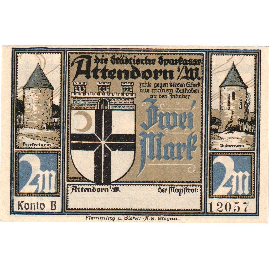 Germania, Attendorn, 2 Mark, SPL