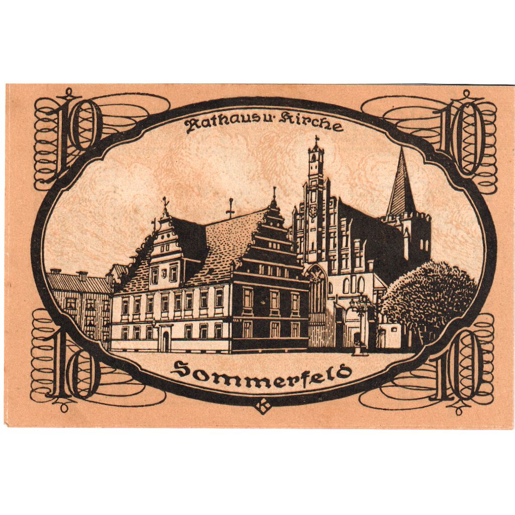 Deutschland, Sommerfeld, 10 Pfennig, 1920-04-01, VZ+