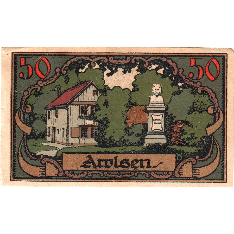 Duitsland, Arolsen, 50 Pfennig, SUP