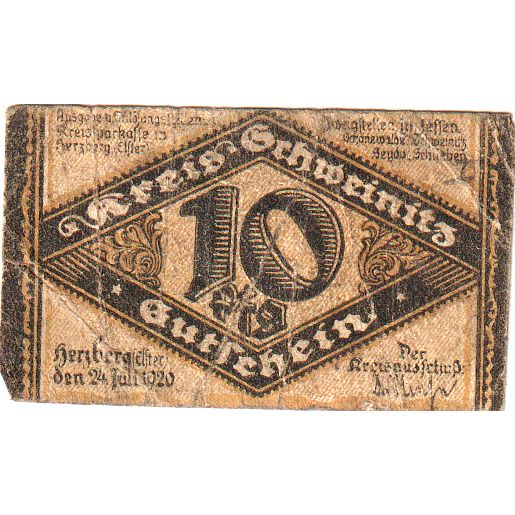 Deutschland, Schweinitz, 10 Pfennig, 1920-07-24, S