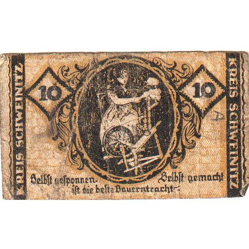 Deutschland, Schweinitz, 10 Pfennig, 1920-07-24, S