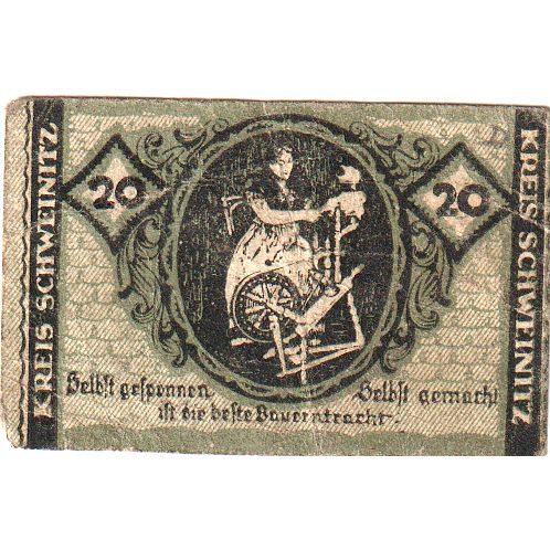 Deutschland, Schweinitz, 20 Pfennig, 1920-07-24, S