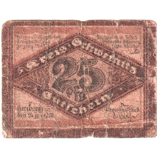 Deutschland, Schweinitz, 25 Pfennig, 1920-07-24, S