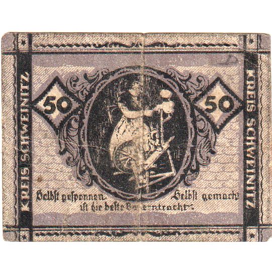 Deutschland, Schweinitz, 50 Pfennig, 1920-07-24, S