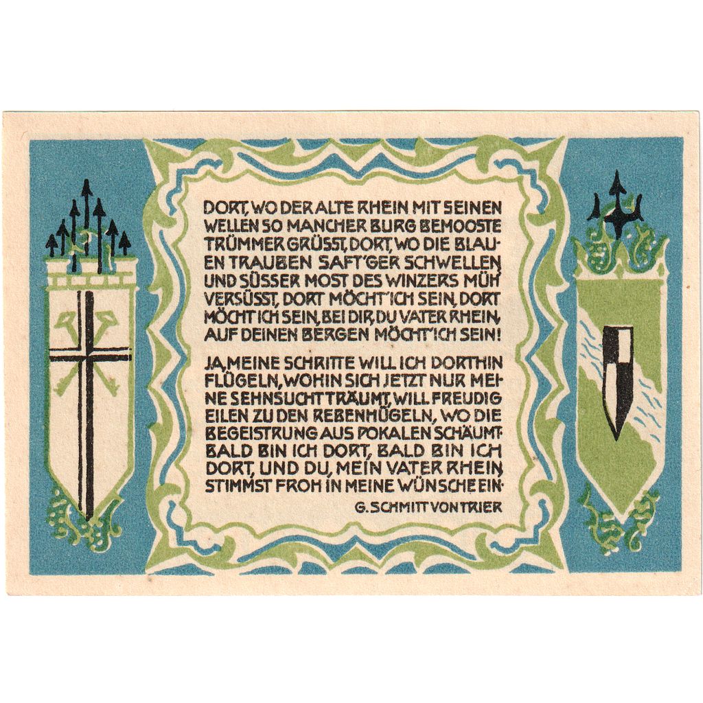 Duitsland, Koenigswinter, 50 Pfennig, 1921-11-01, SPL