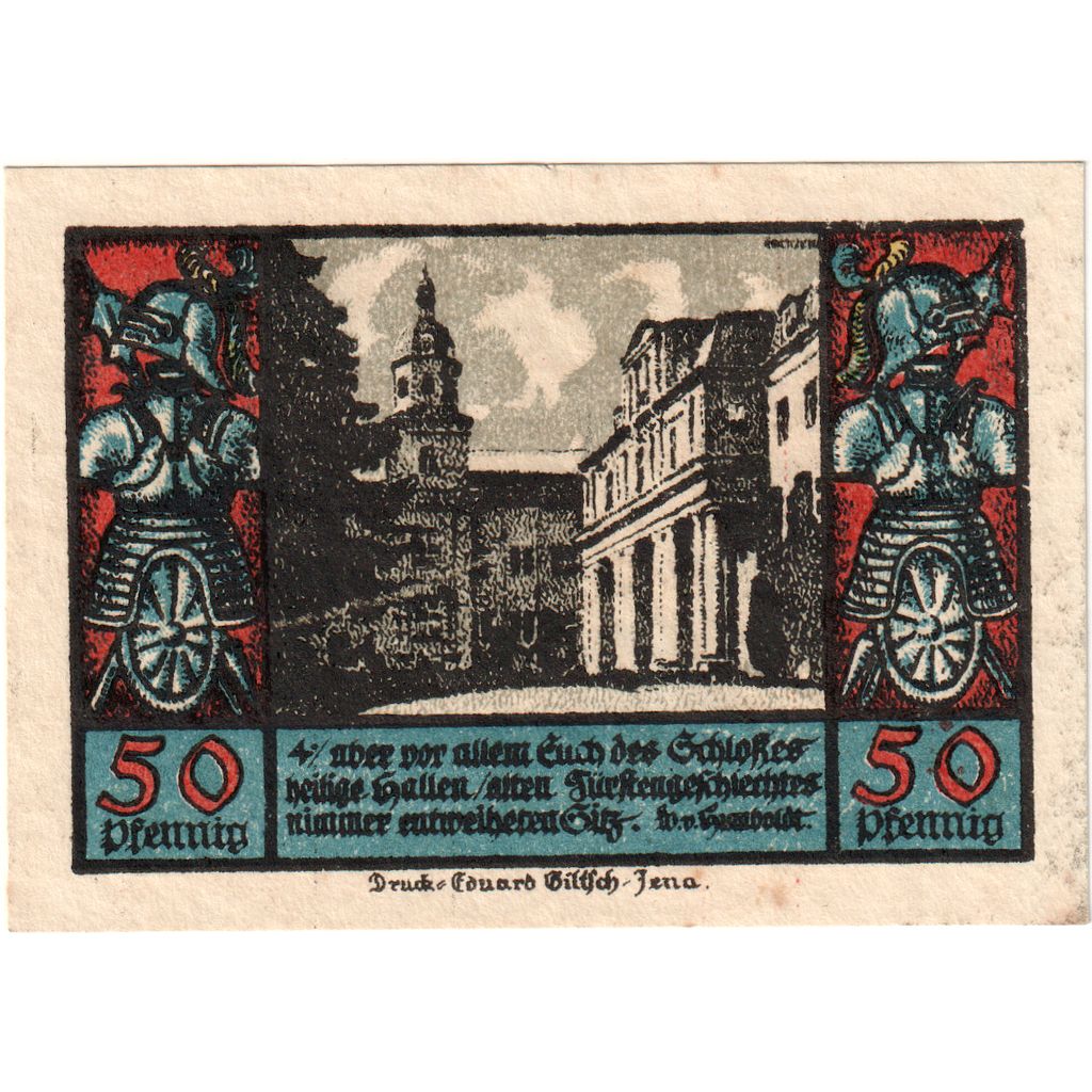 Duitsland, schwarzburg, 50 Pfennig, 1922-08-31, TTB+