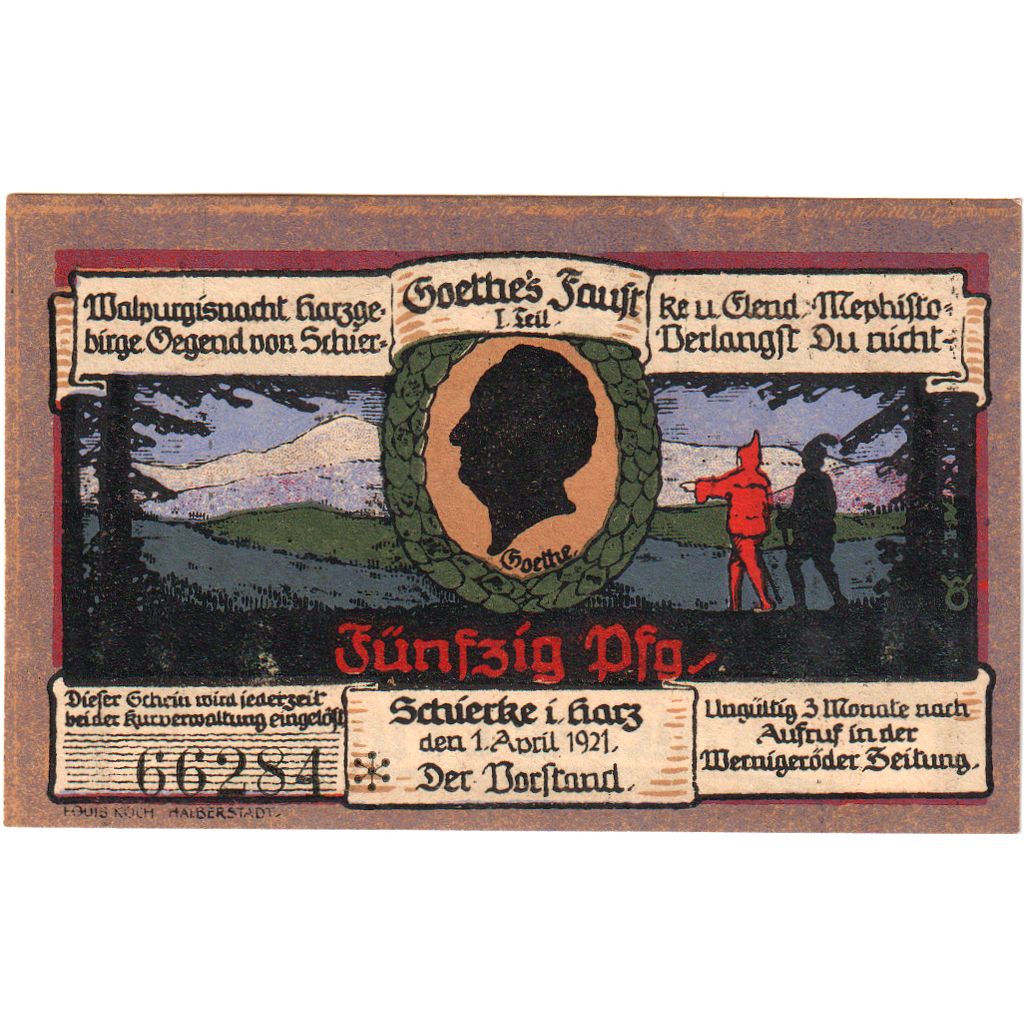 Deutschland, Schierke im Harz, 50 Pfennig, 1921-04-01, UNZ-