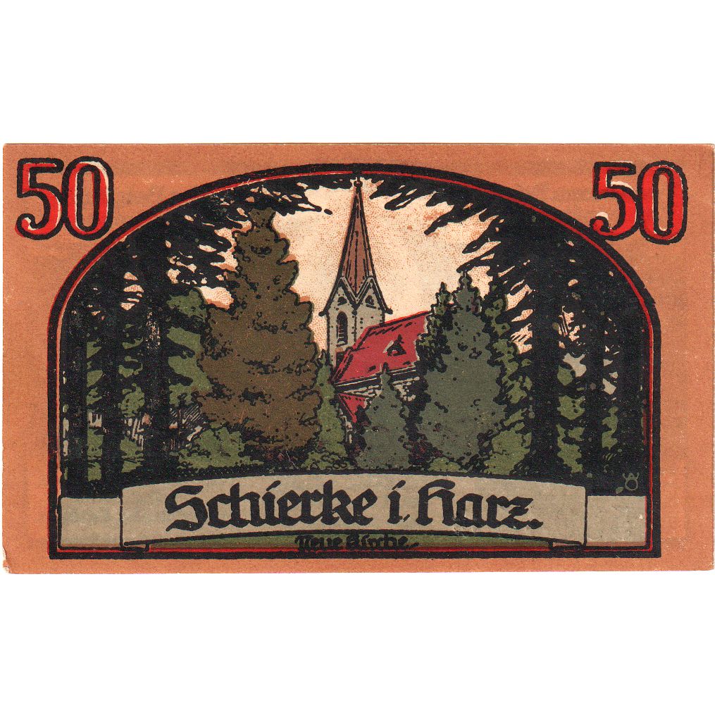 Deutschland, Schierke im Harz, 50 Pfennig, 1921-04-01, UNZ-