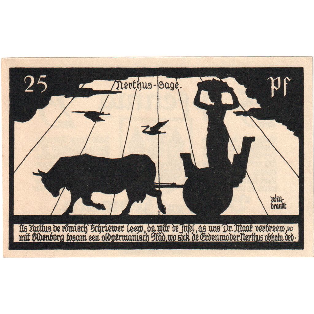 Alemania, Burg auf Fehmarn, 25 Pfennig, SC