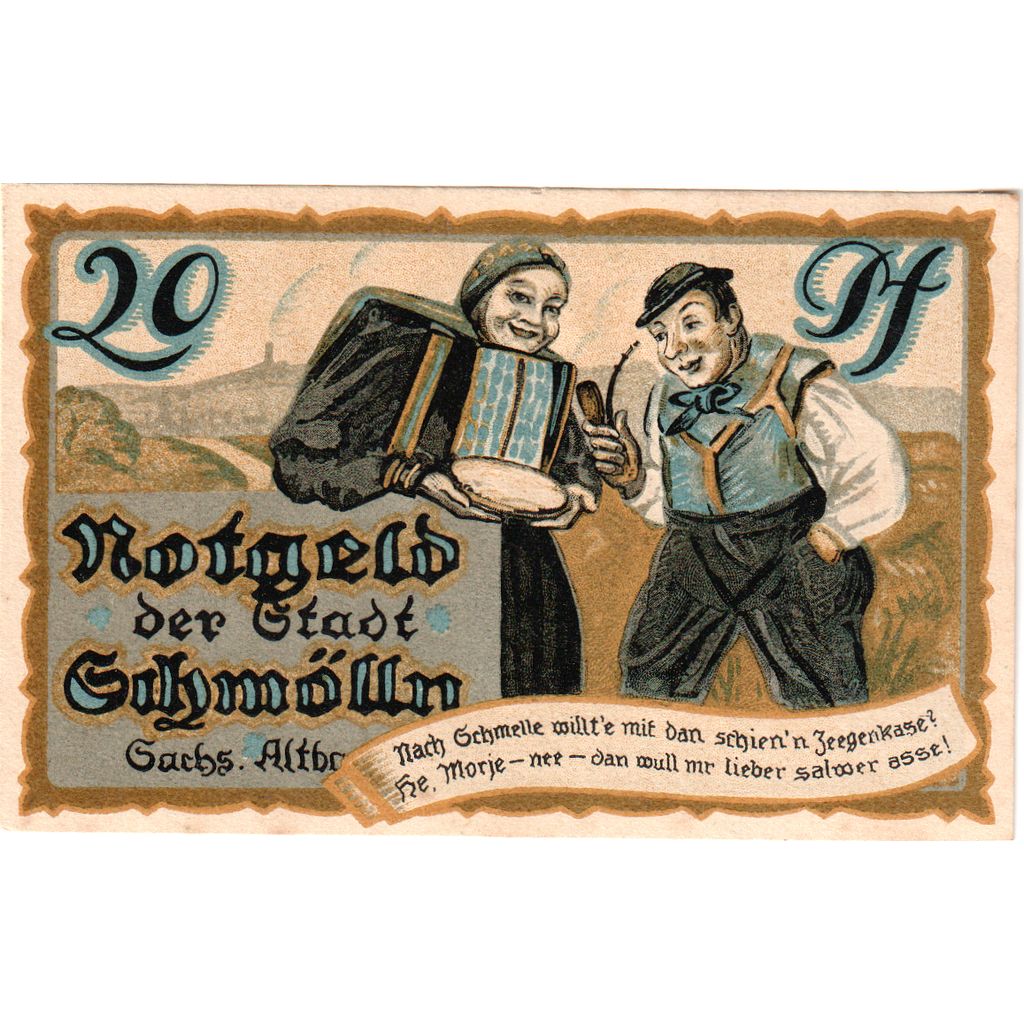 Alemania, Schmolln, 20 Pfennig, MBC+