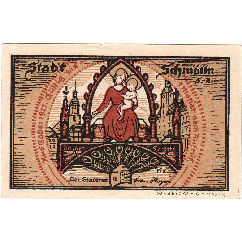 Alemania, Schmolln, 25 Pfennig, MBC+