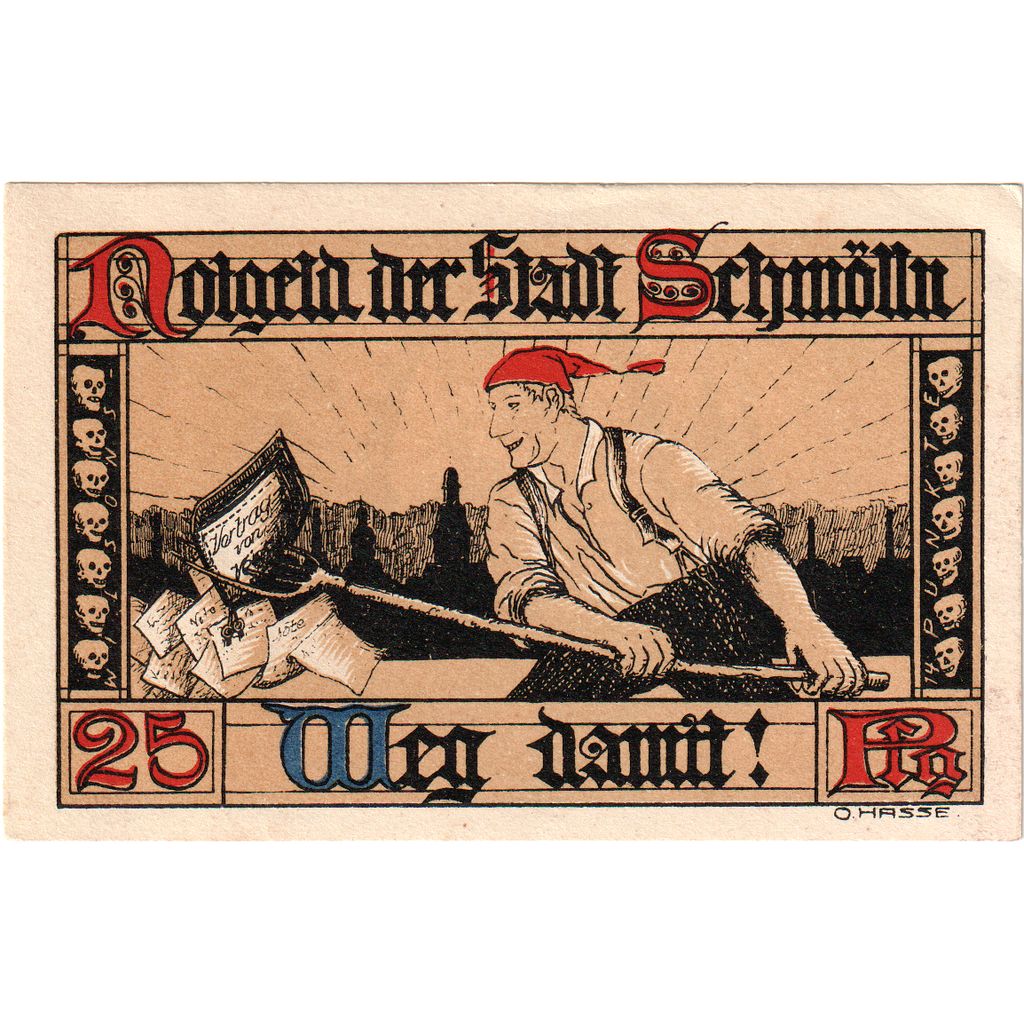 Alemania, Schmolln, 25 Pfennig, MBC+