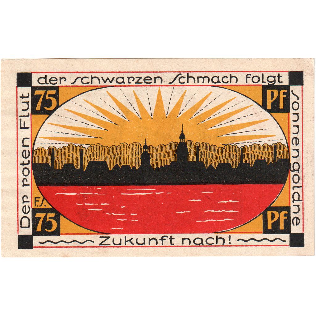 Alemania, Schmolln, 75 Pfennig, SC