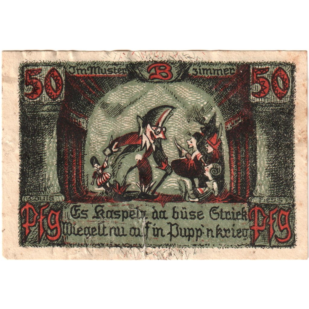 Alemania, Sonneberg, 50 Pfennig, 1922-07-01, MBC+