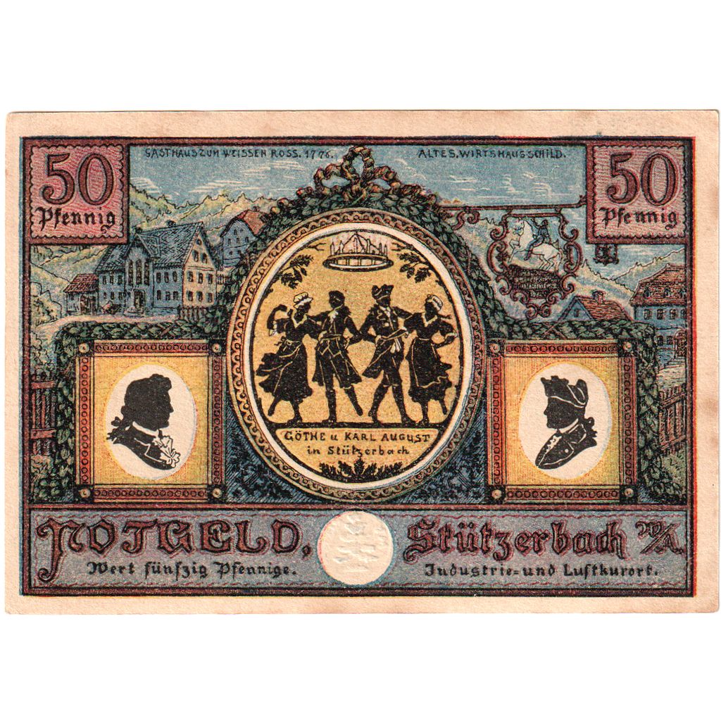Duitsland, Stützerbach, 50 Pfennig, TTB+