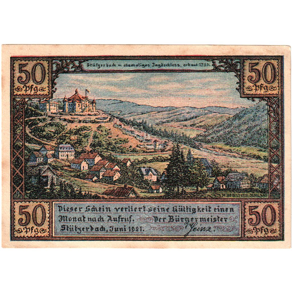 Duitsland, Stützerbach, 50 Pfennig, TTB+