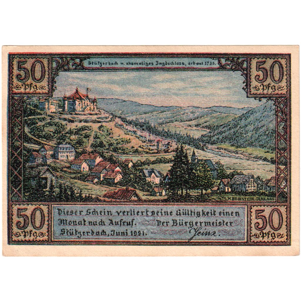 Deutschland, Stützerbach, 50 Pfennig, UNZ-