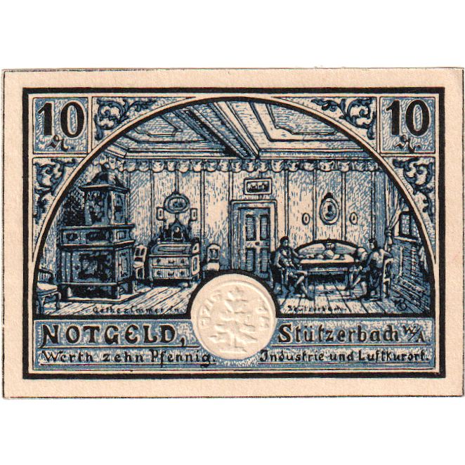 Deutschland, Stützerbach, 10 Pfennig, UNZ-