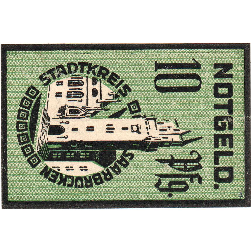 Duitsland, Saarbrücken, 10 Pfennig, 1919-11-25, SPL