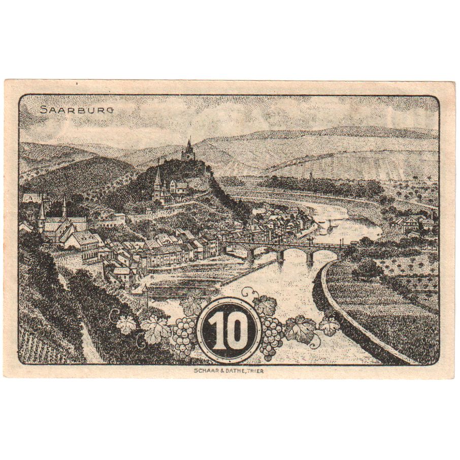 Duitsland, Saarburg, 10 Pfennig, 1920-07-01, SPL