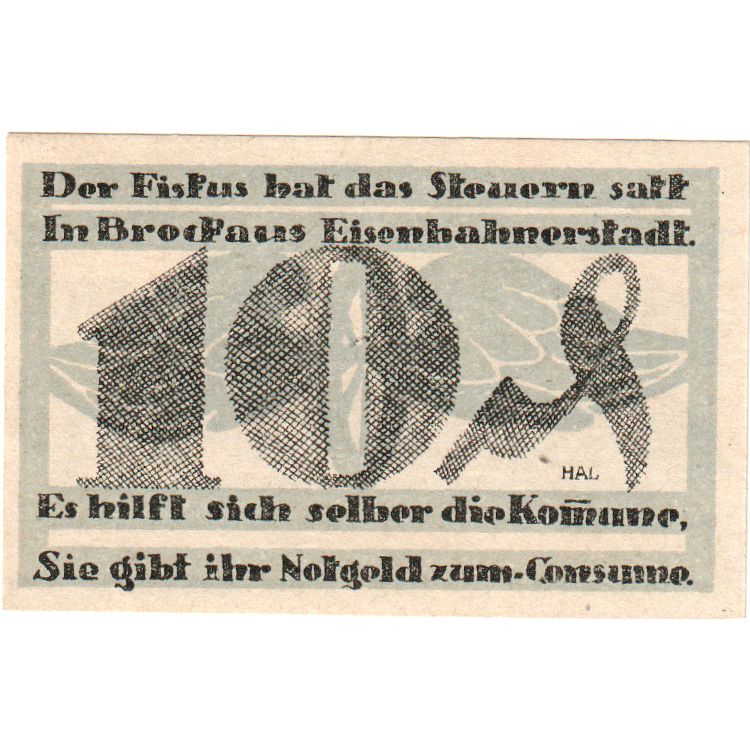 Duitsland, Brockau, 10 Pfennig, 1920-10-22, SPL