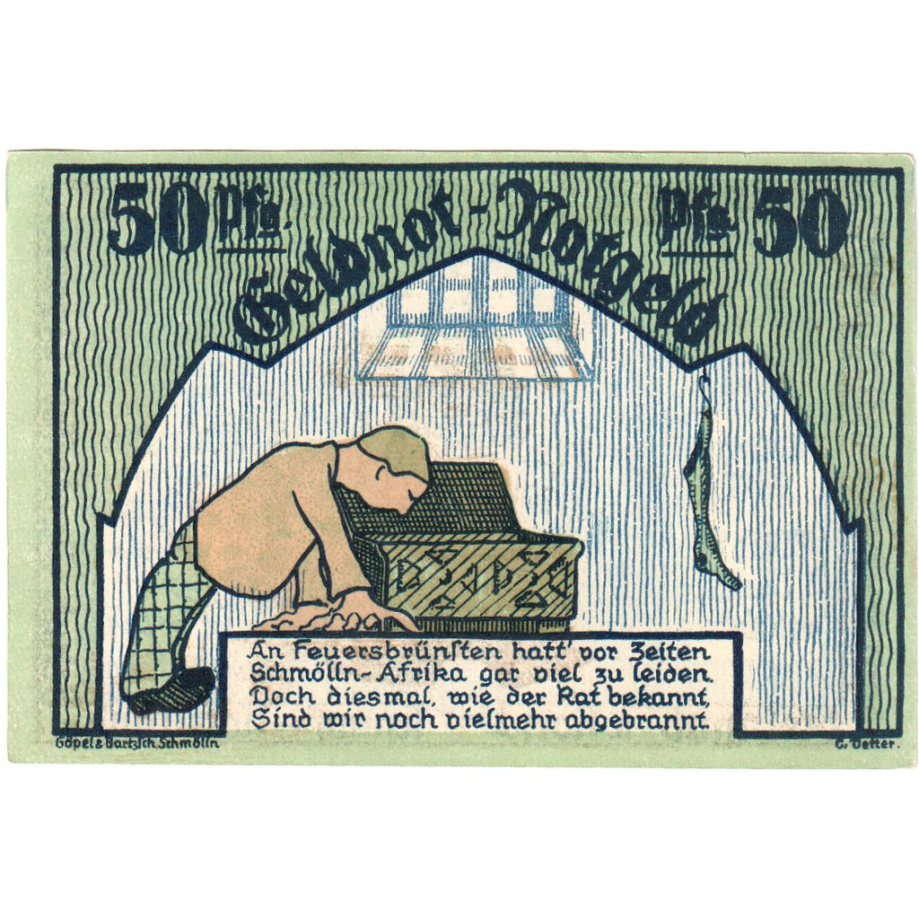 Duitsland, Schmolln, 50 Pfennig, SPL