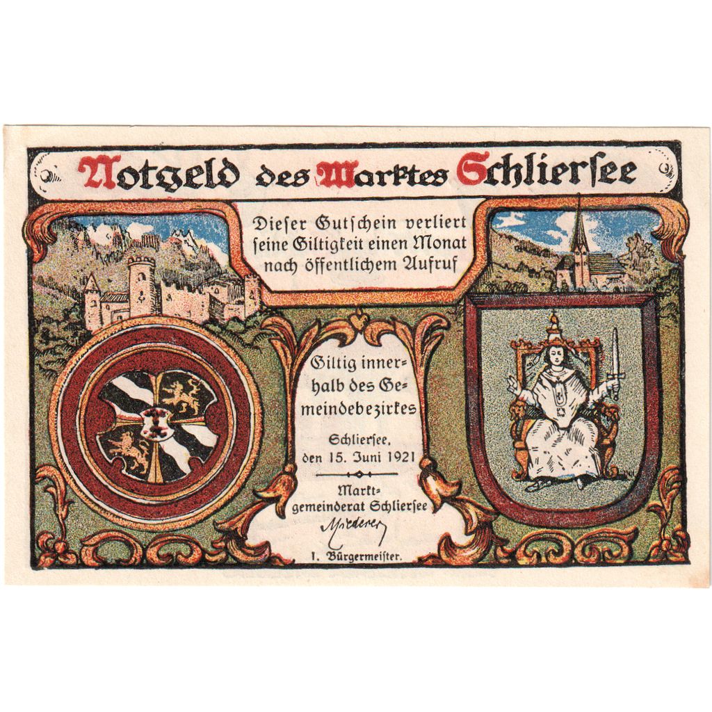 Germany, Schliersee, 25 Pfennig, 1921-06-15, UNC(63)