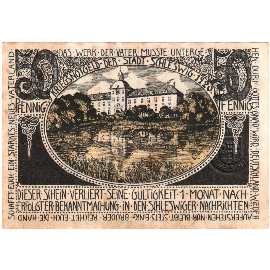 Alemania, Schleswig, 50 Pfennig, MBC