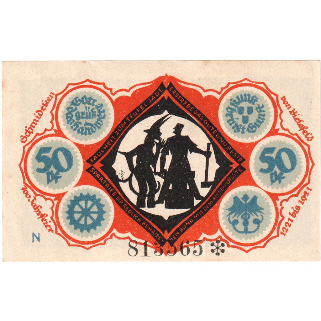 Deutschland, Bielefeld, 50 Pfennig, 1921-05-15, UNZ-