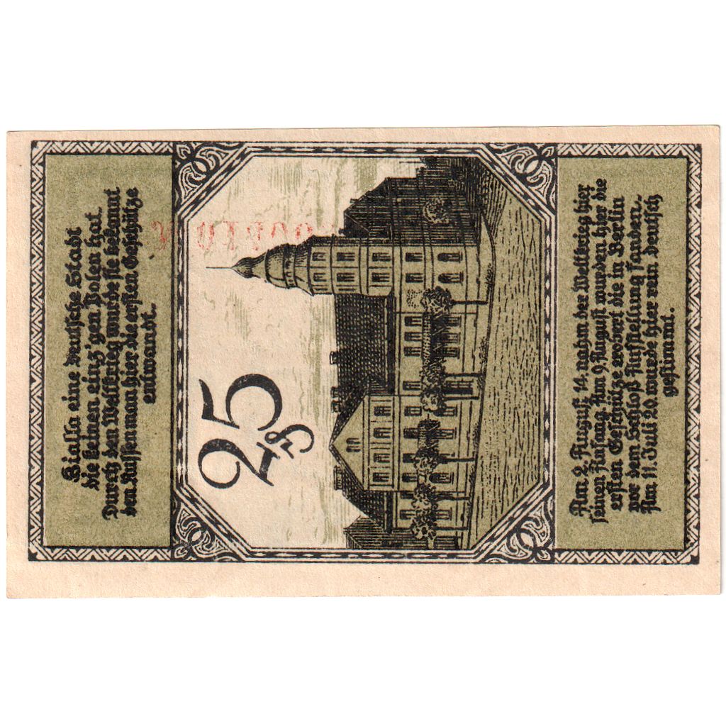 Deutschland, Bialla, 25 Pfennig, 1920-01-10, UNZ-