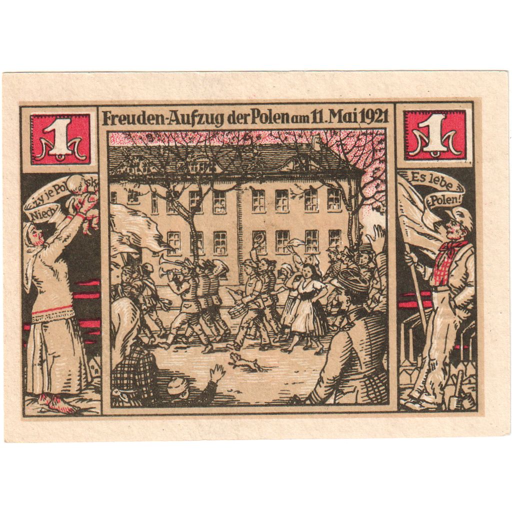 Deutschland, Bielschowitz, 1 Mark, 1922-10-01, UNZ-
