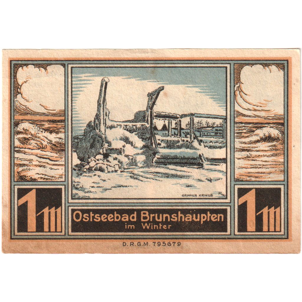 Deutschland, Brunshaupten, 1 Mark, UNZ-