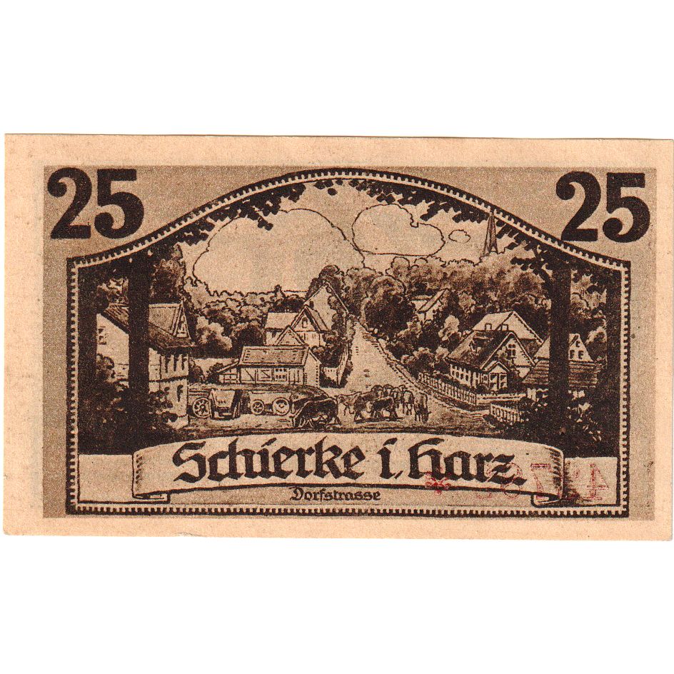 Duitsland, Schierke im Harz, 25 Pfennig, 1921-05-30, SPL