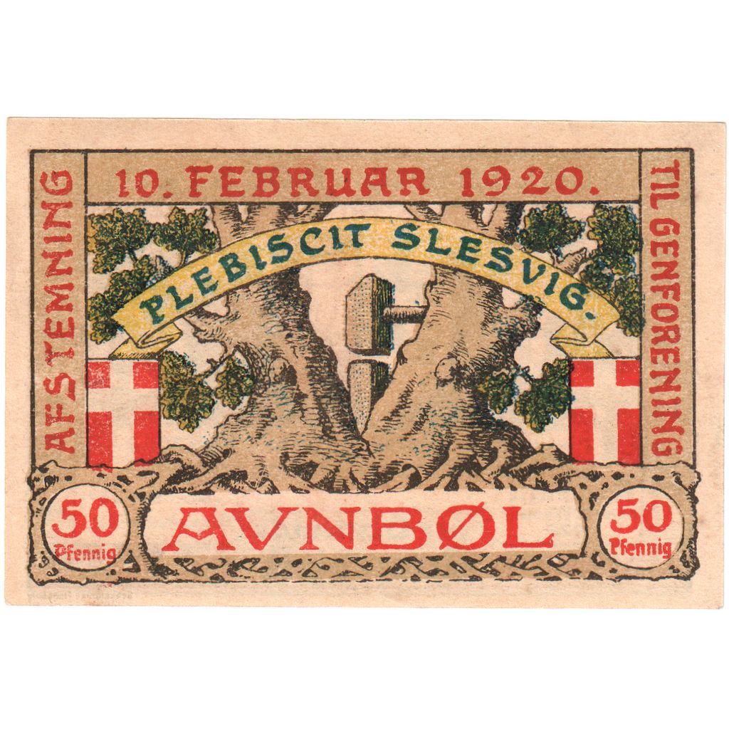 Duitsland, Auenbüll, 50 Pfennig, 1920-02-10, SPL