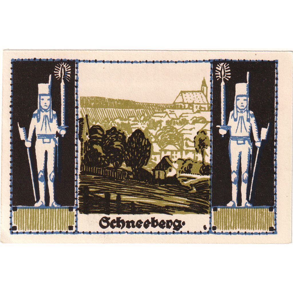 Duitsland, Schneeberg, 50 Pfennig, SPL