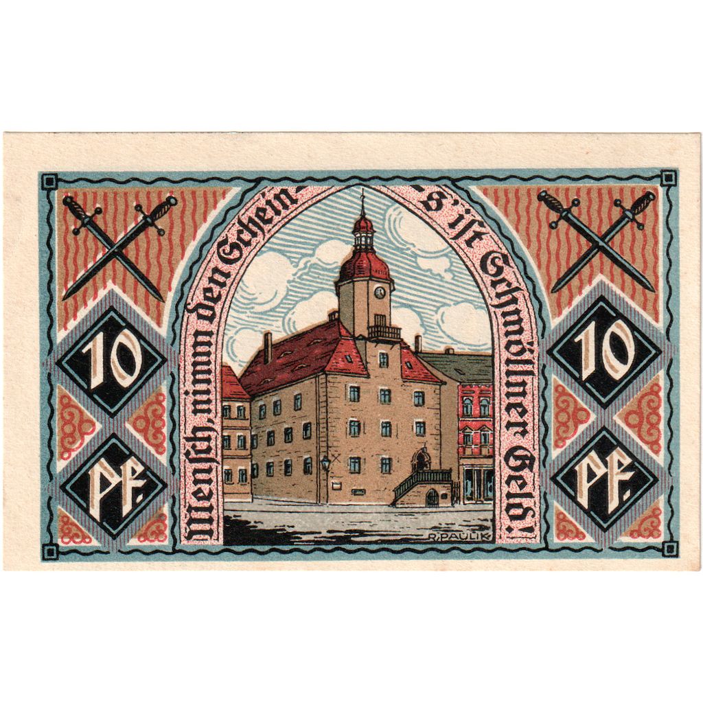 Duitsland, Schmolln, 10 Pfennig, SPL