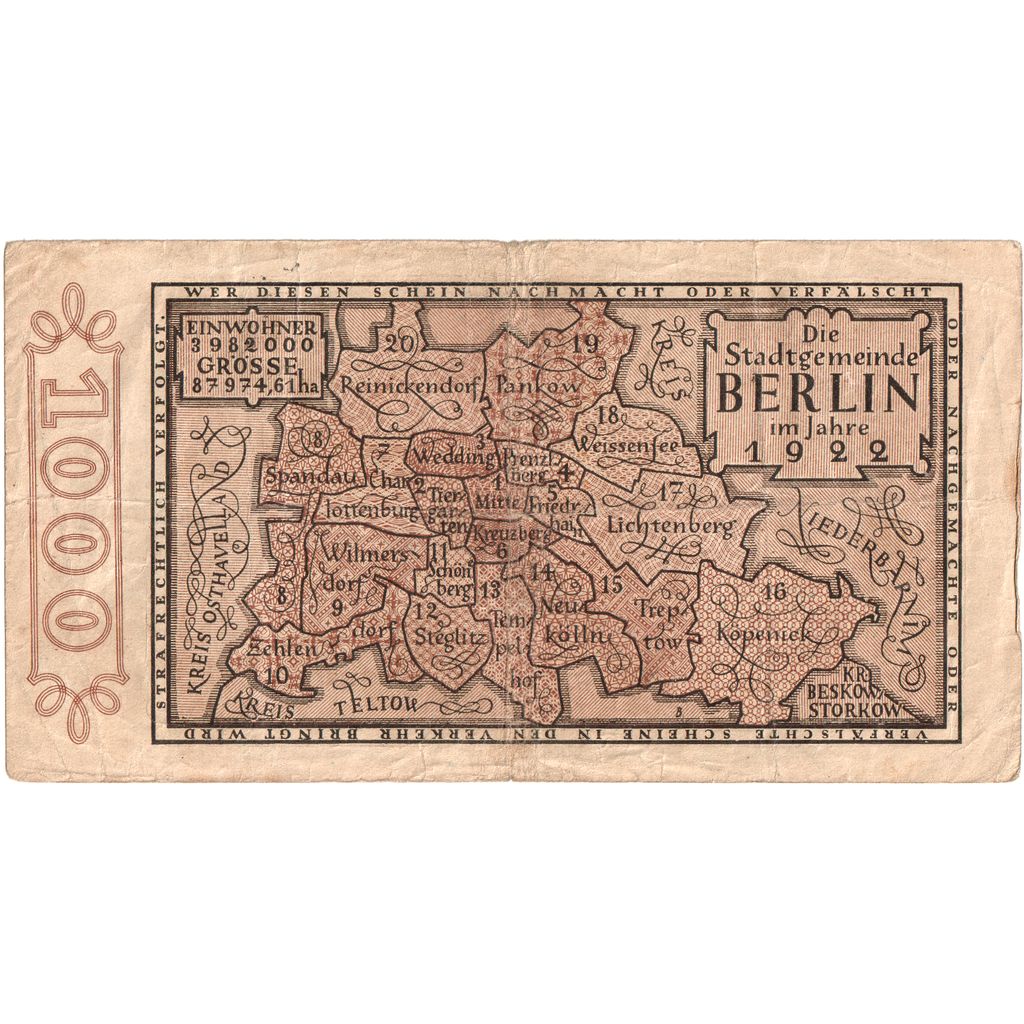 Deutschland, Berlin, 3 Millionen Mark, 1922-10-11, S+
