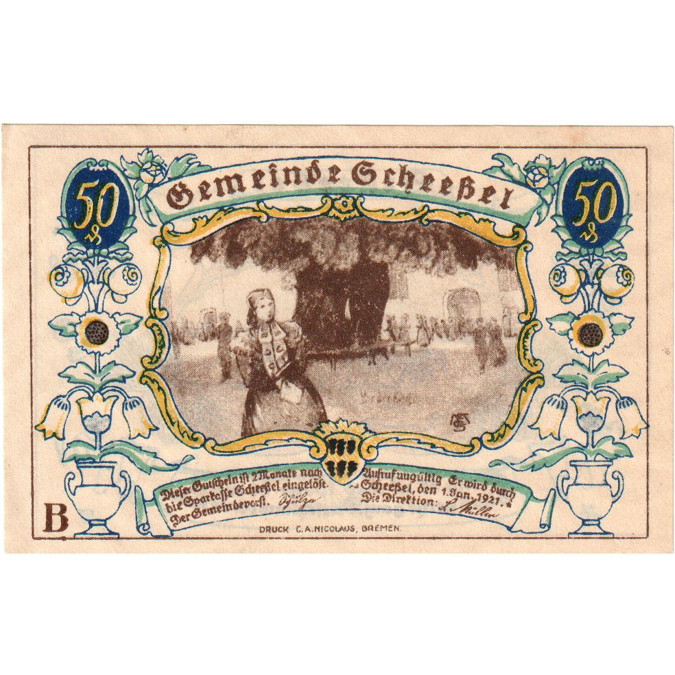 Duitsland, Scheessel, 50 Pfennig, 1921-01-01, SPL