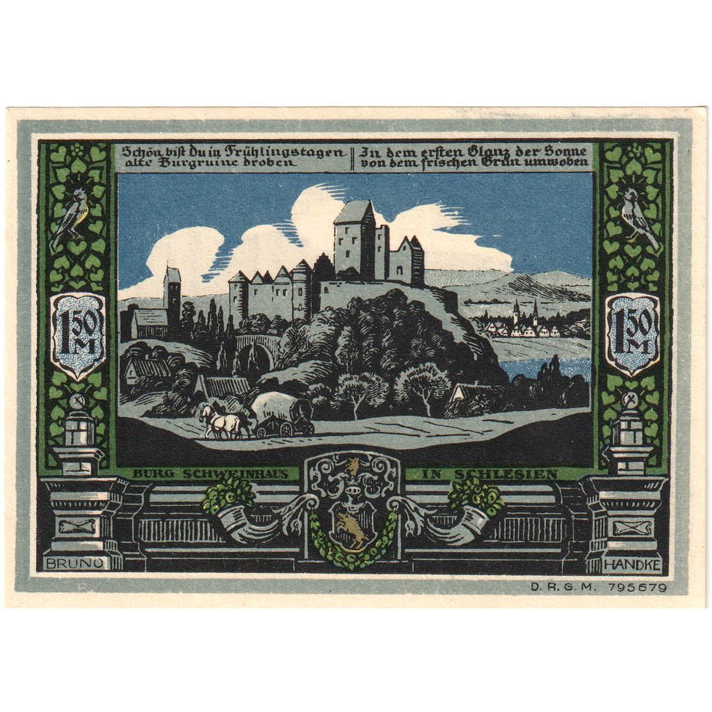 Duitsland, Bolkenhain in Schlesien, 2 Mark, SPL