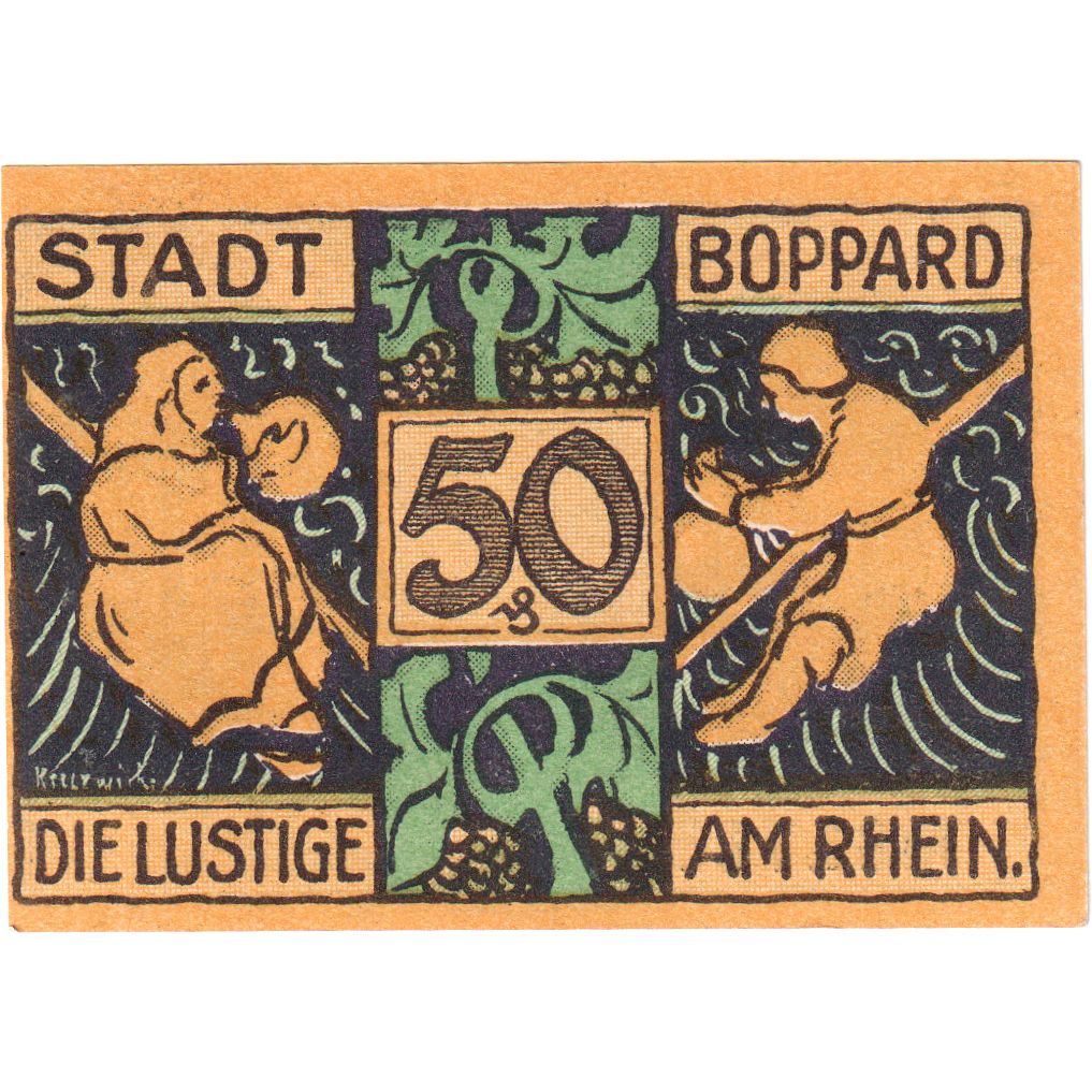 Duitsland, Boppard, 50 Pfennig, 1921-04-21, SPL