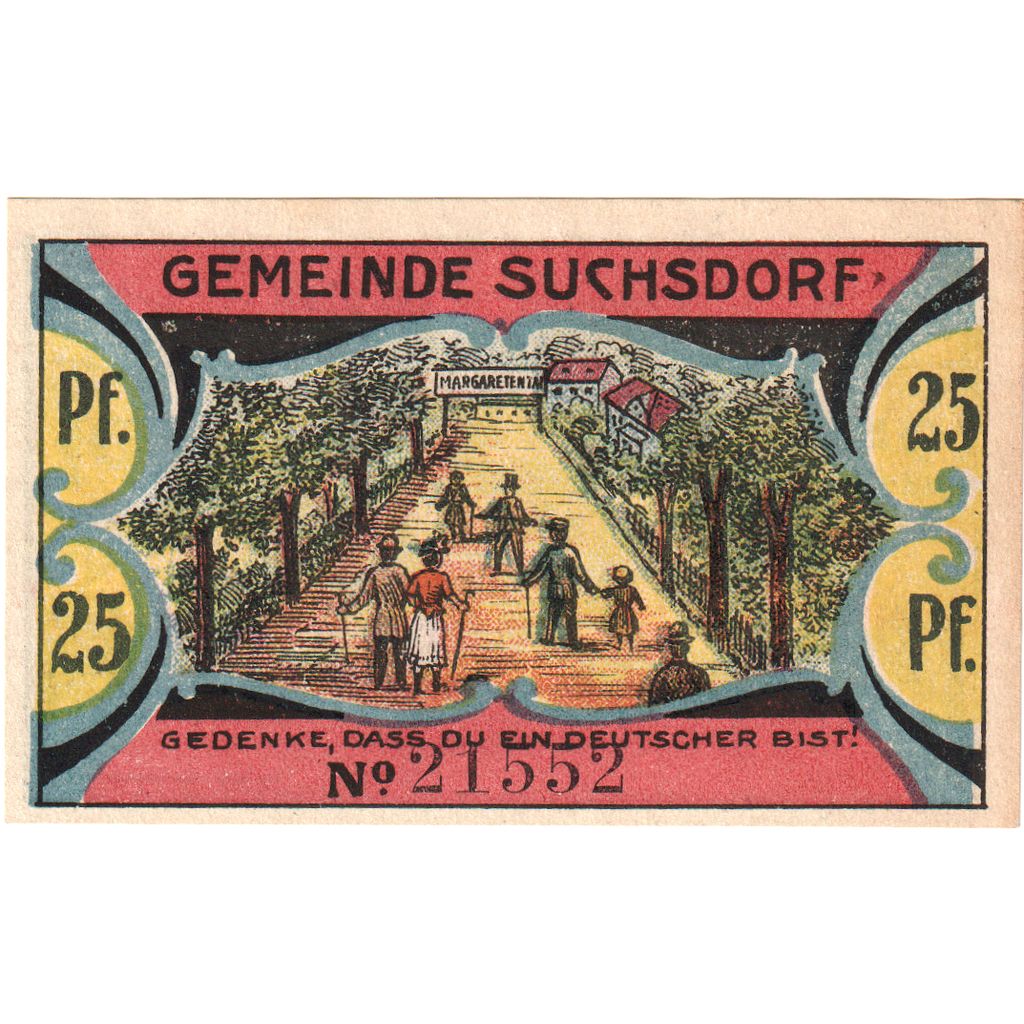 Duitsland, Suchsdorf, 25 Pfennig, 1921-08-31, SPL